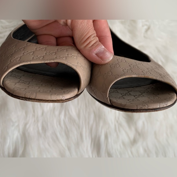 1992.GUCCI logo leather flats - Picture 9 of 11